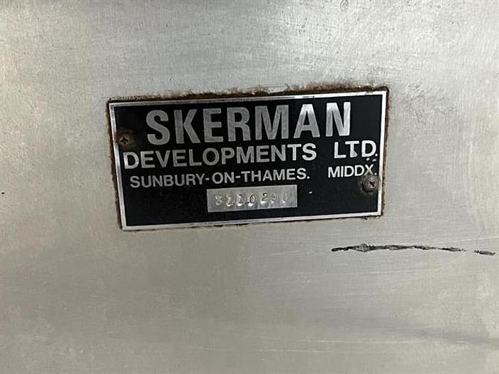 Used Skerman 38" SS Coating Pan w Ribs