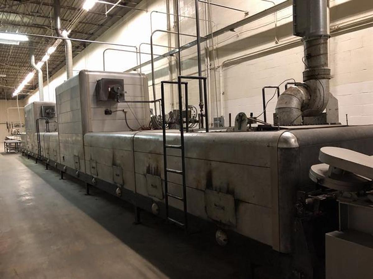 Used Werner Lehara 1- Meter Double Oven Line for Biscotti/Macaroons