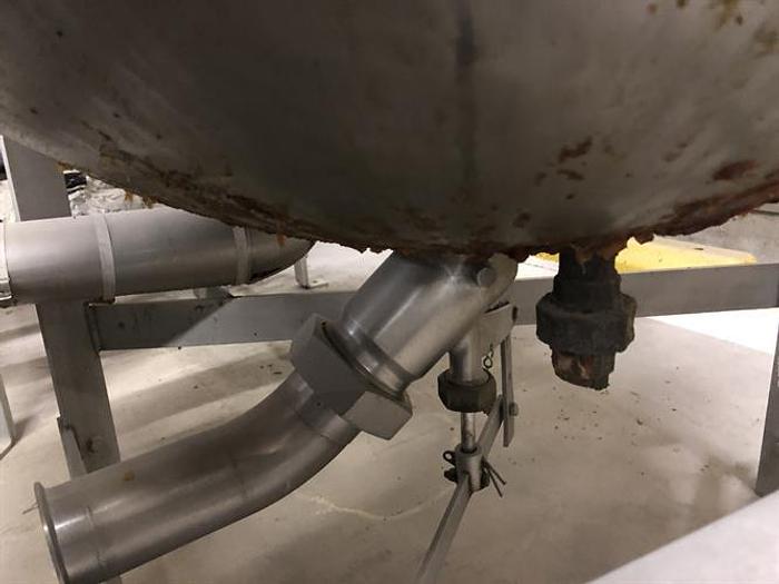 Used Lee 150 Gallon Stainless Steel Jacketed Cooking Kettle with Removable Basket