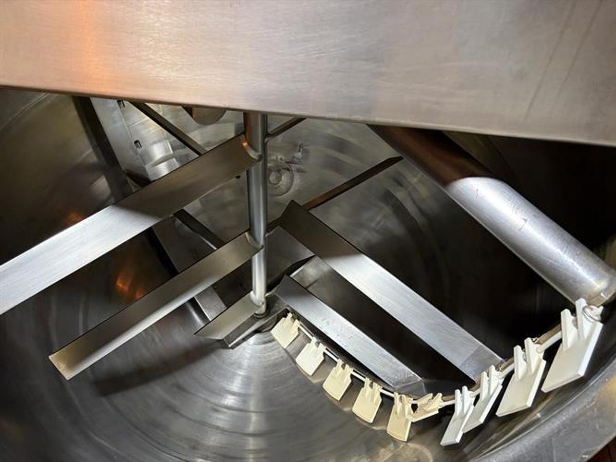 Used Lee 400 Gallon Stainless Steel Jacketed Double Action Kettle