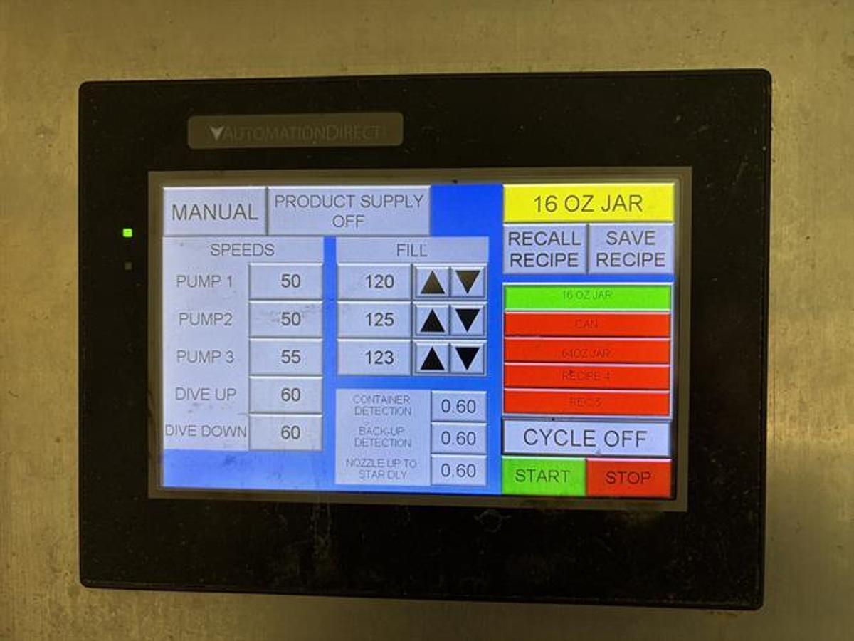 Used Fluid Packaging Solutions 3 Pump Filler