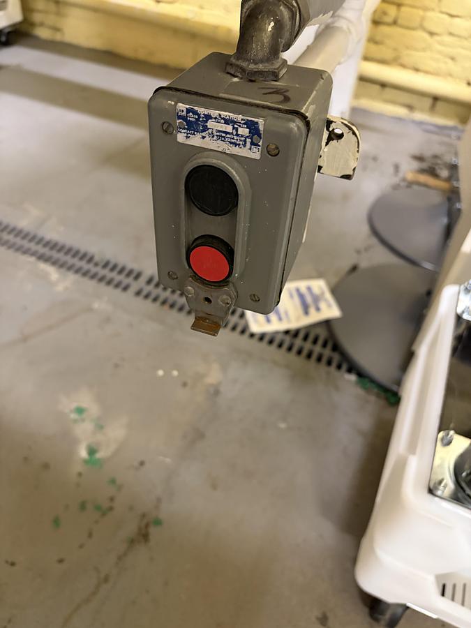 Used (3) Latini 42" Stainless Steel Coating Pans on Common Base