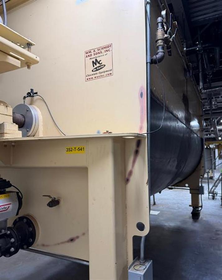 Used WM. A Schmidt 50,000 lb Jacketed Chocolate Tank