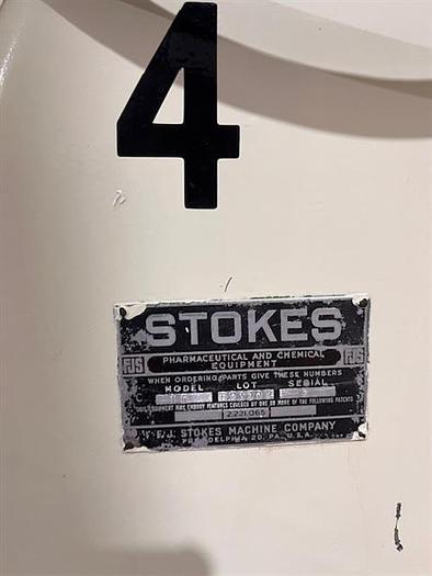 Used Stokes 38" SS Coating Pan w Ribs