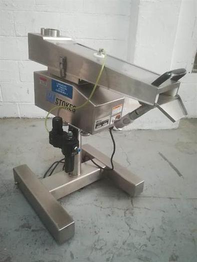 Used Stokes model 623 stainless steel vibratory tablet deduster