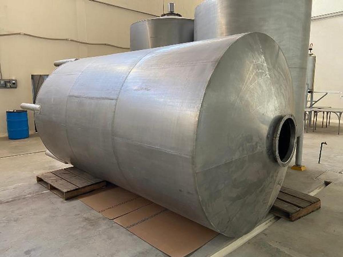Used Stainless steel 15,500 liter tank