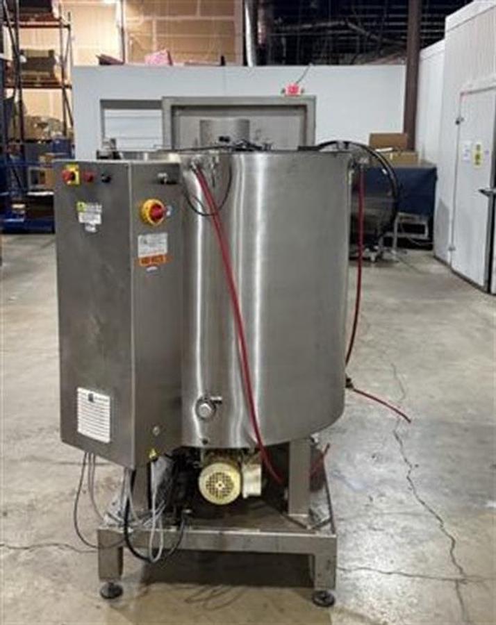 Used Savage 1250 lb SS Chocolate Melter with SS Jacketed Pump