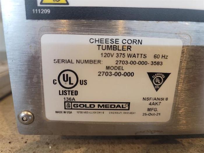Used Gold Medal Cheese Corn 8 gal Tumbler