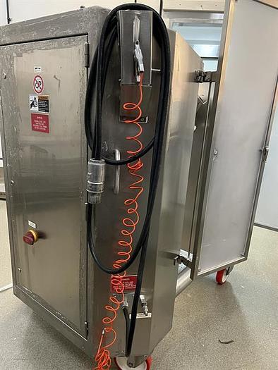 Used Patterson Kelley Buflovak 1 Cu Ft stainless steel V Blender with intensifier bar