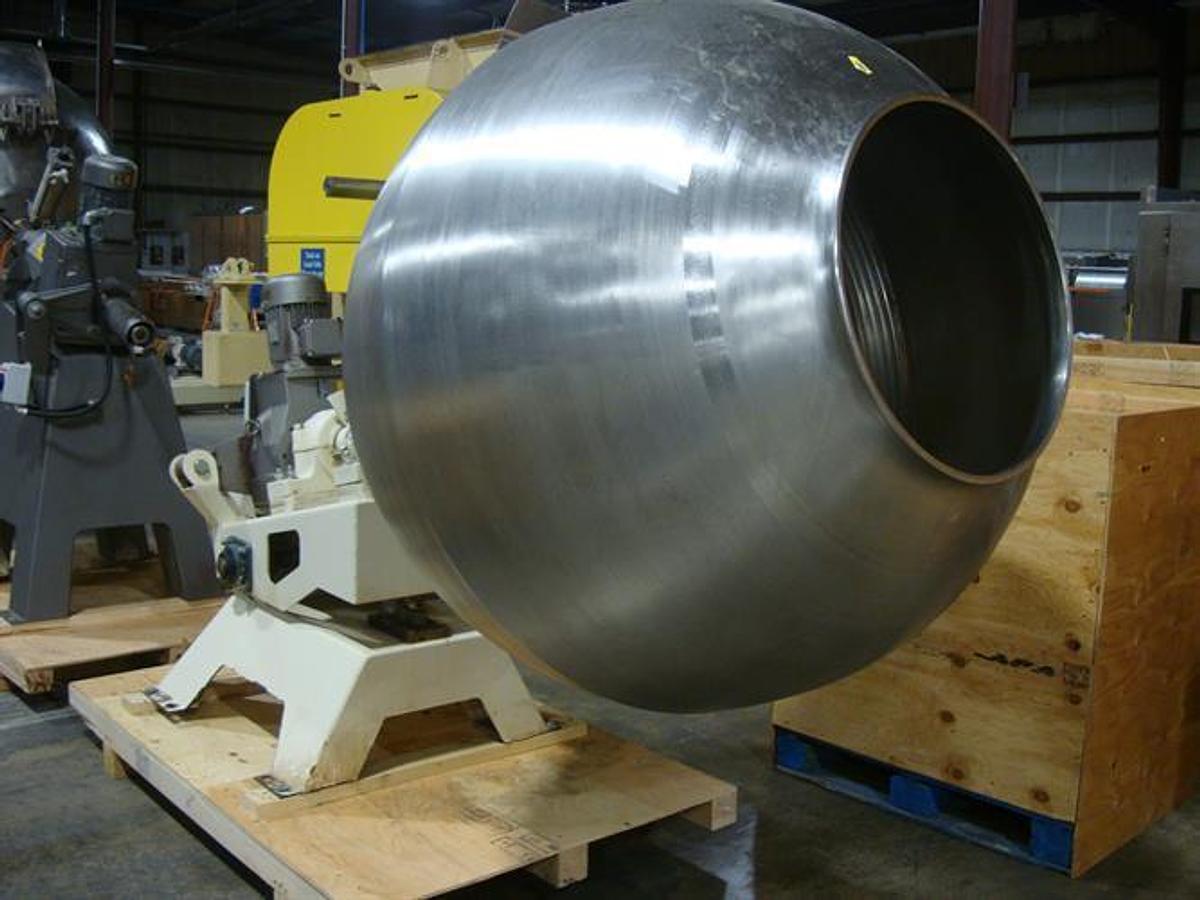 Used 52" Diameter Stainless Steel Coating Pan