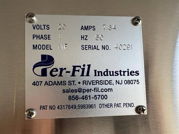 Used Per-Fil model MF micro auger filler