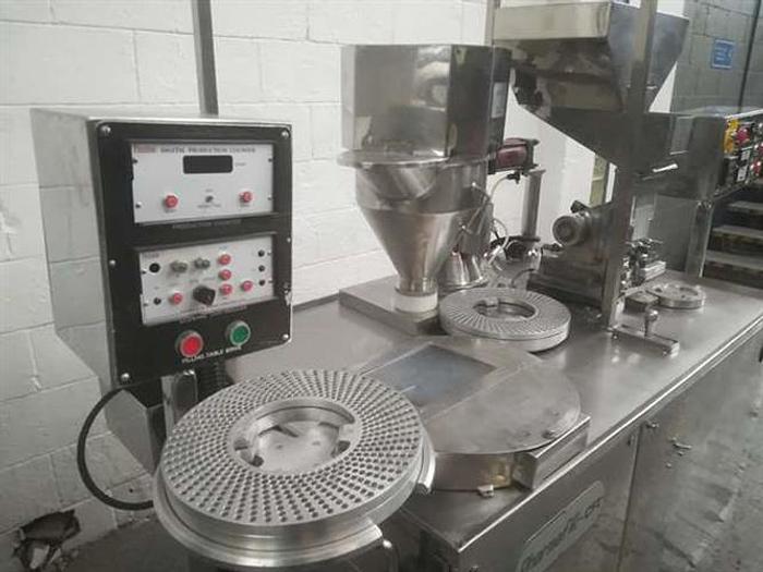 Used Pharmafill Model CF2 Stainless Steel Semiautomatic Filler