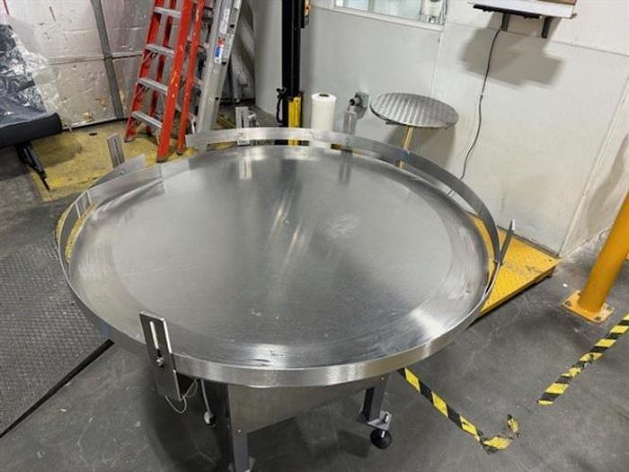 Used Kaps-All model FS-A-48 48" accumulating table