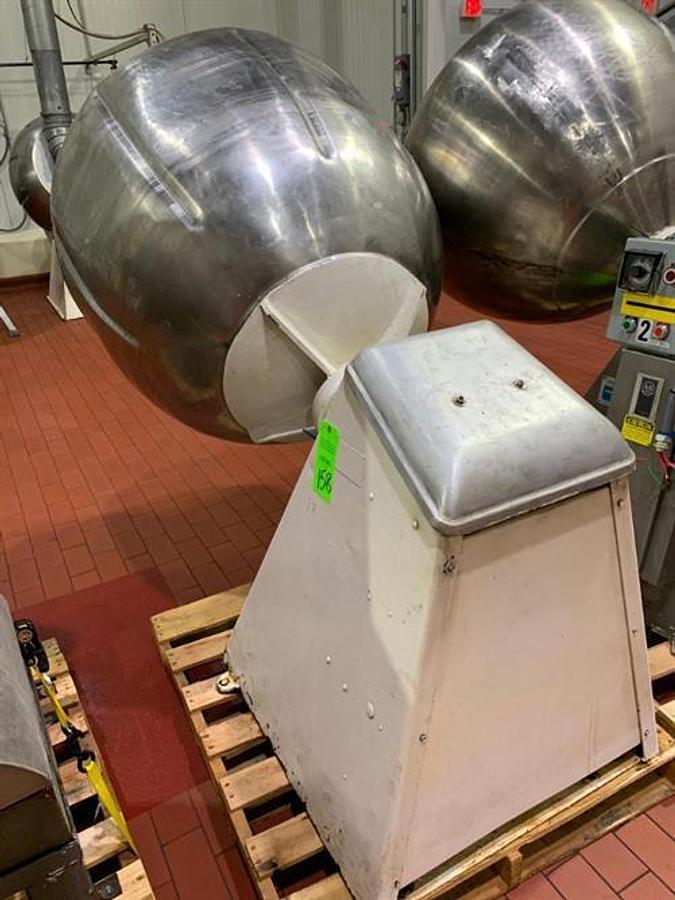 Used 42" Stainless Steel Coating Pan with Sanitary Ribs