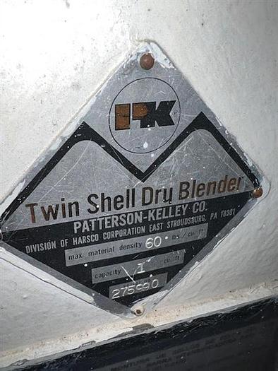 Used Patterson Kelley 1 Cu Ft stainless ssteel V blender