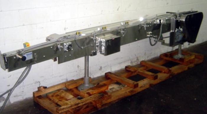 Used NERCON 8-FT. STAINLESS STEEL CONVEYOR -