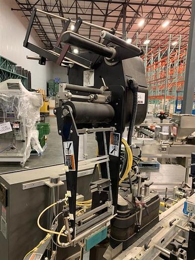 Used Accraply model 5005WA Top and Wraparound labeler