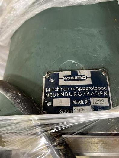 Used Koruma type 3 Jacketed Carborundum Stone Nut Butter Mill