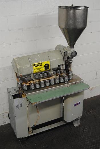 Used Arenco model GAB Metal Tube Filler & Sealer - Reconditioned and set for one size tube