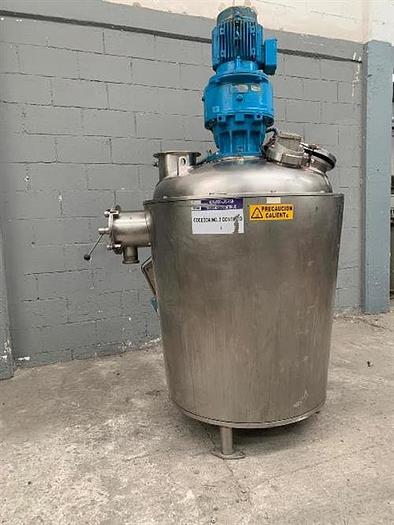 Used Yorkshire model TC750 58 gallon stainless steel jacketed tank
