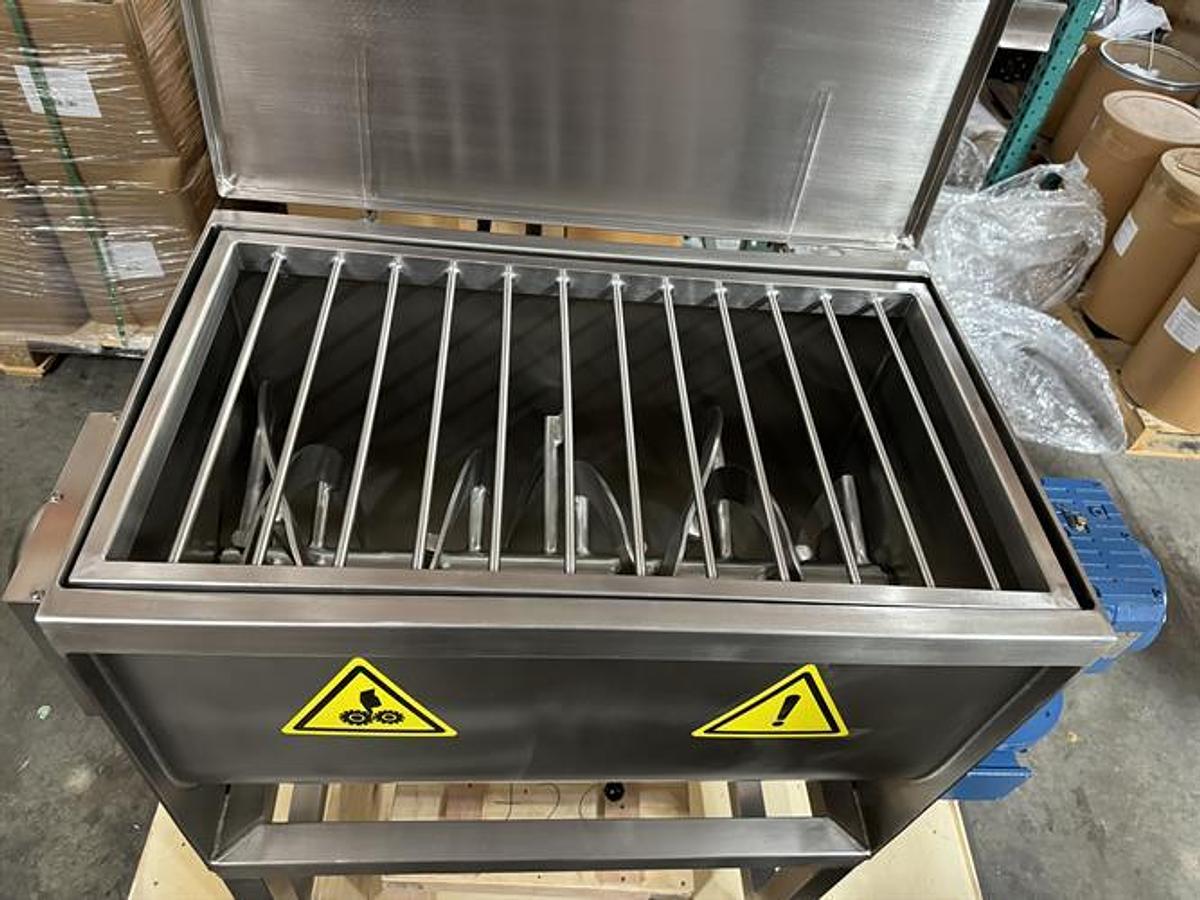 New NEC 150 Cu Ft Stainless Steel Double Ribbon Blender