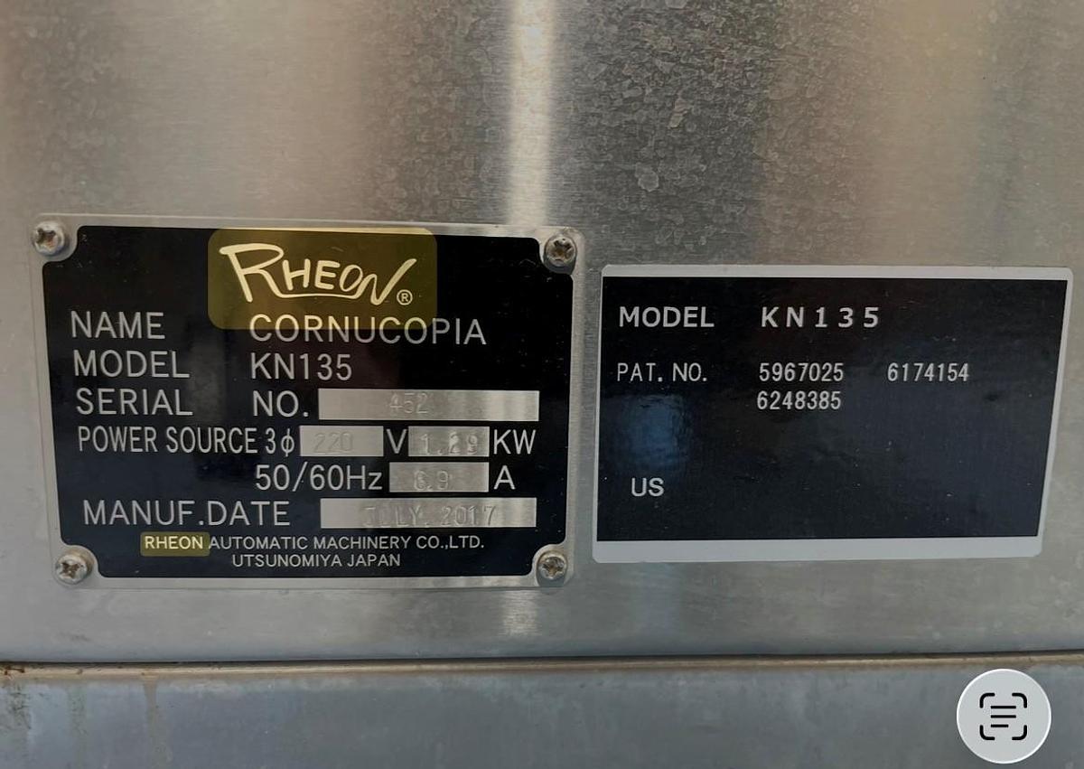 Used Rheon KN135 Cornucopia Encruster