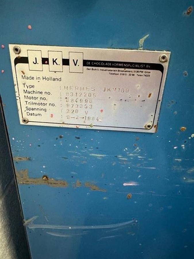 Used JKV Hermes 100 kg Tempering Machine