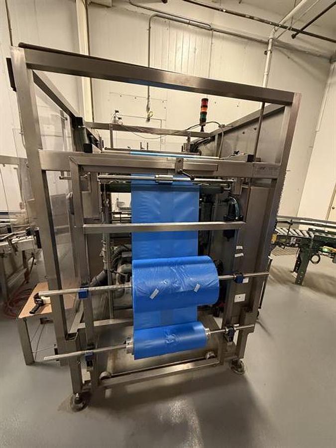 Used OK Superformer-1M Case Erector with OK SL220 Bag Inserter