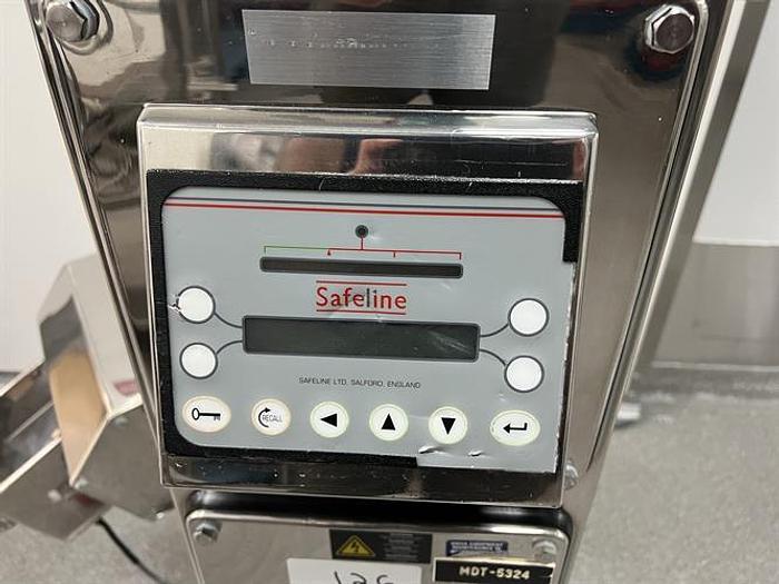 Used Safeline model 303 stainless steel metal detector for tablets