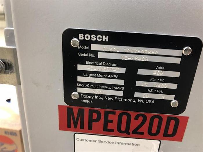 Used Bosch Doboy Cobra Carton Former