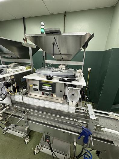 Used Pharmafill Model TC3 automatic dual lane tablet/capsule filling line
