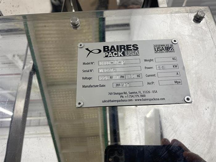 Used BairesPack Pre-made Doy Pouch Machine with 4-lane Linear Scale