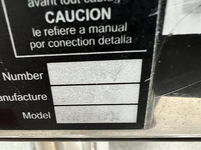 Used Safeline model 303 stainless steel metal detector for tablets