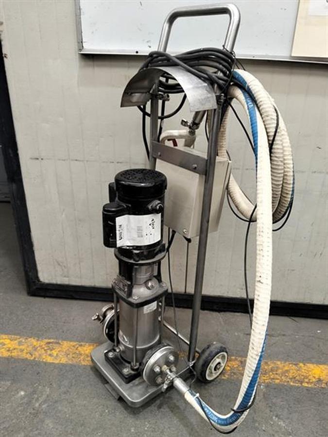 Used Grundfos model A9603180 Stainless steel vertical centrifugal pump