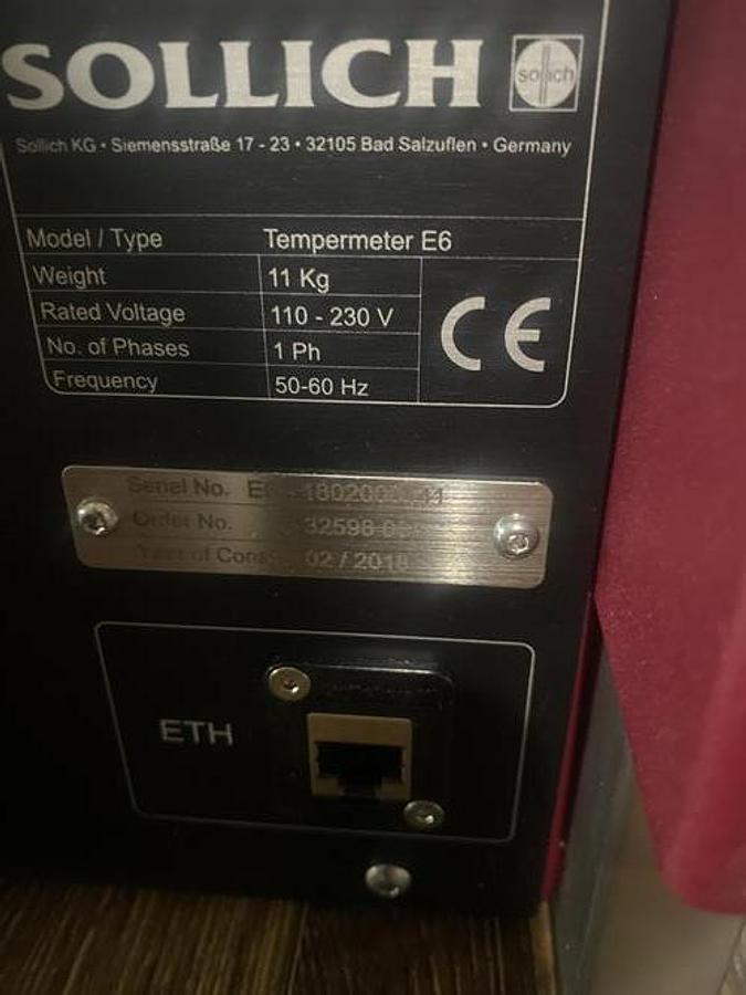 Used Sollich Tempermeter E6