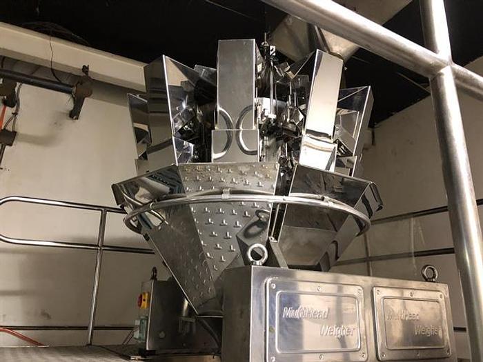 Used Zengran Form, Fill and Seal Machine with 10-Head Rotary Scale