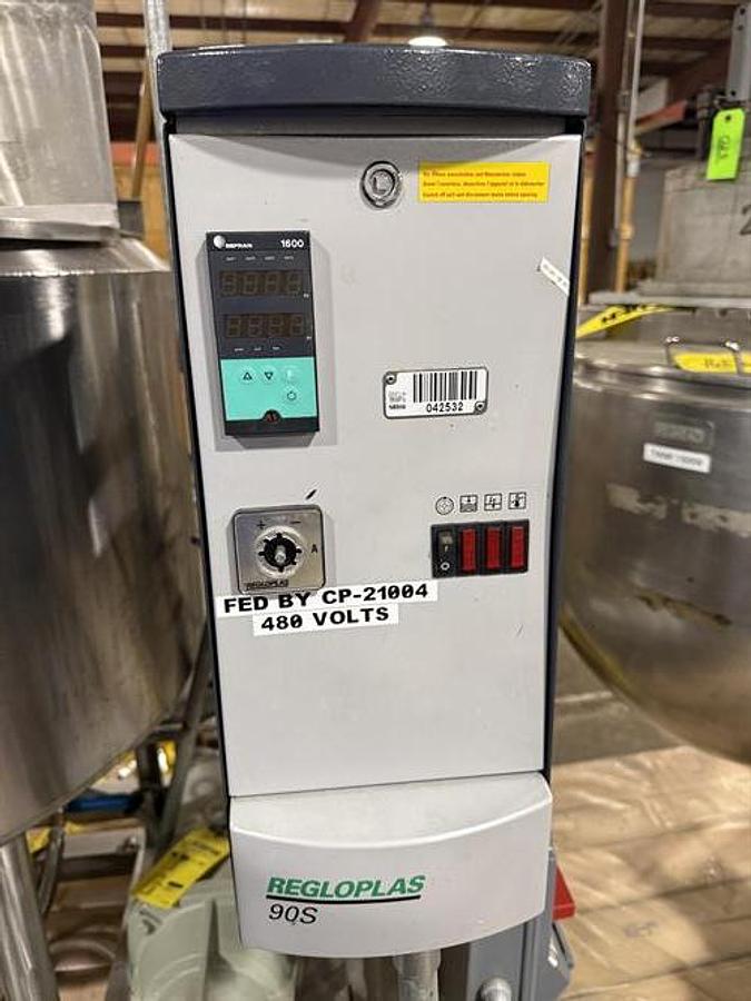 Used (2) AB Process 150 Gallon SS jacketed & Agitated Tanks