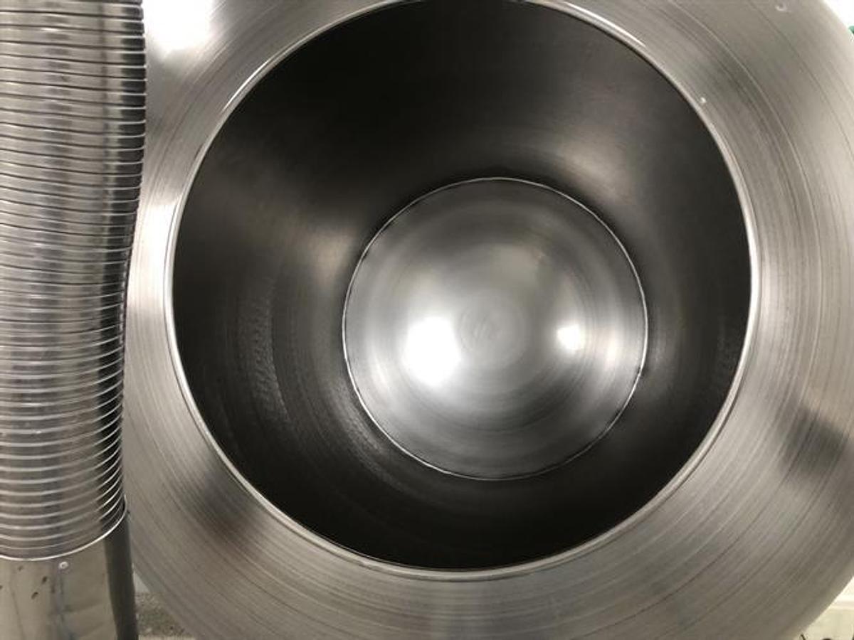 Used (3) O'Hara 48" diameter stainless steel coating pans on a common frame