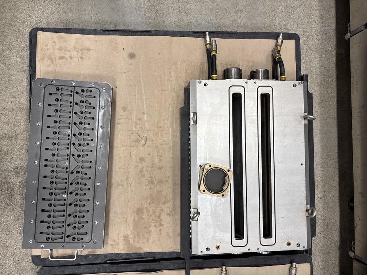 Used Imperial 600 x 225 One Shot Molding Plant with Loesch Bar Wrapper