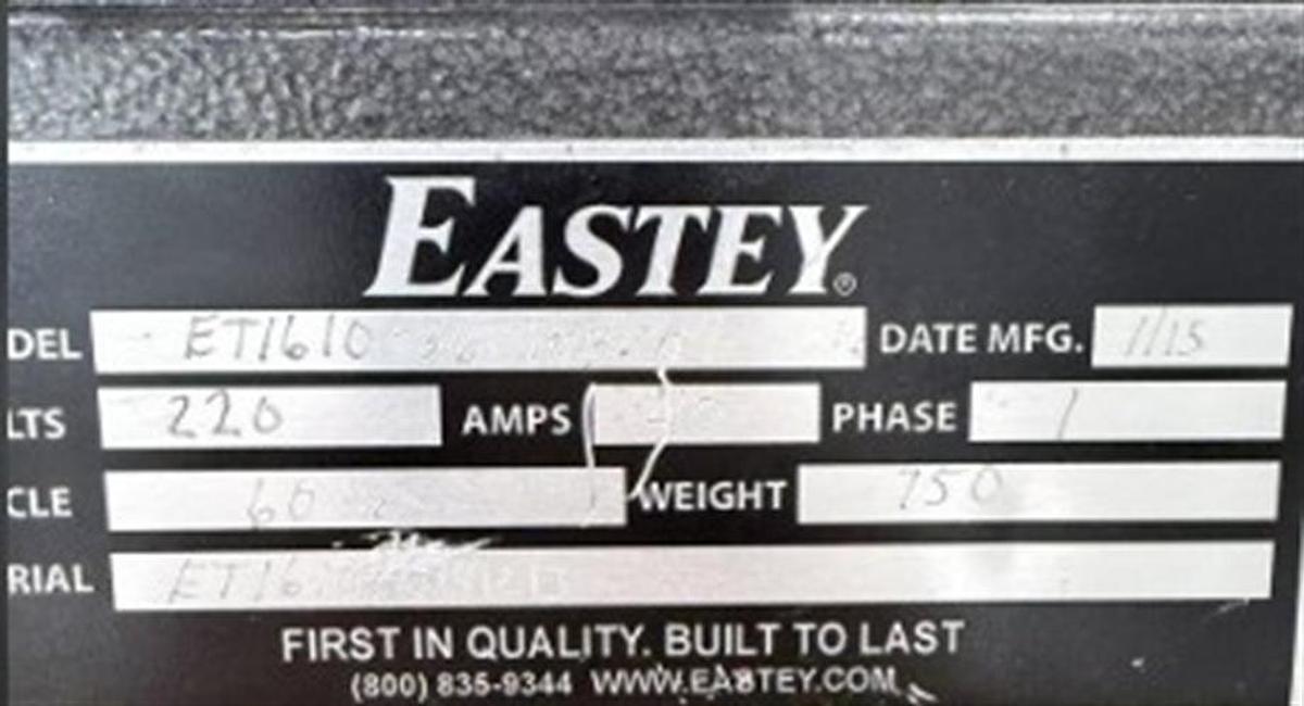 Used Eastey L-Bar Sealer with Shrink Tunnel