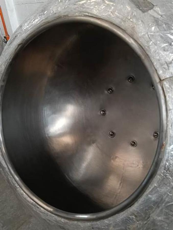 Used Stainless Steel 38" Diameter Coating Pan