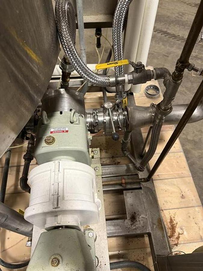 Used (2) AB Process 150 Gallon SS jacketed & Agitated Tanks