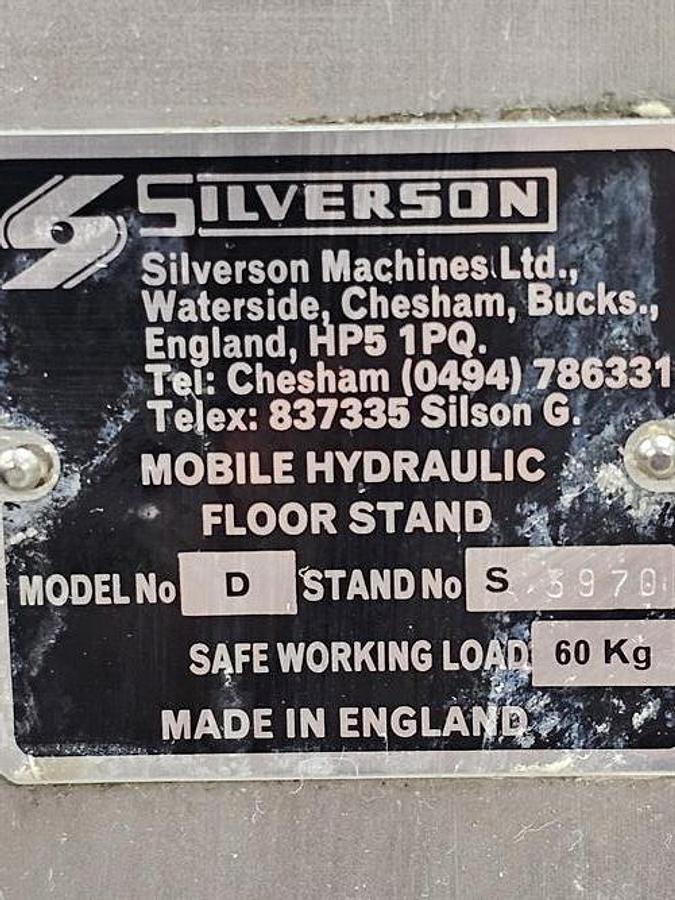 Used Silverson model 3X High Shear Mixer on stand