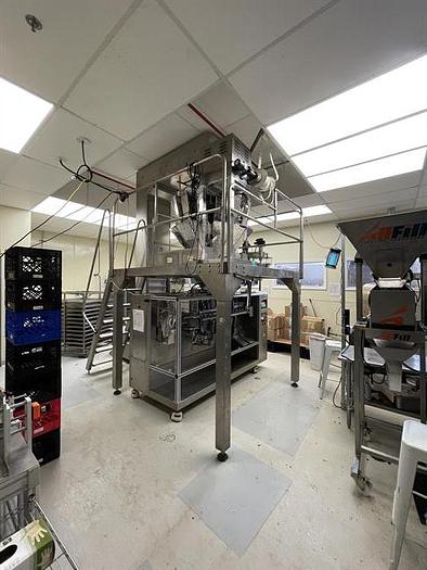 Used Inspire Pack HFS-210Z Pre-made Pouch Line with Rotary Scale & Auger