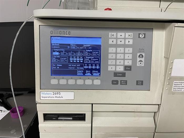 Used (2) Alliance HPLC with 2695 Separations Module and 2996 Photodiode Array Detector with one PC with software