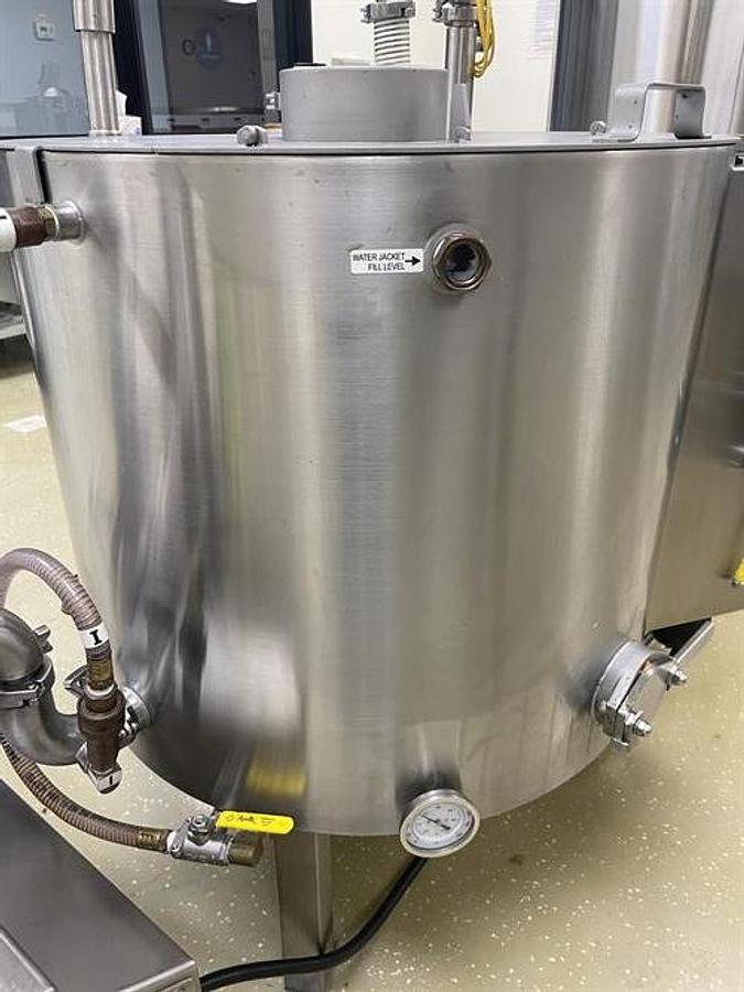 Used Savage 450-lb Stainless Steel Chocolate Melter with Stainless Steel jacketed Pump