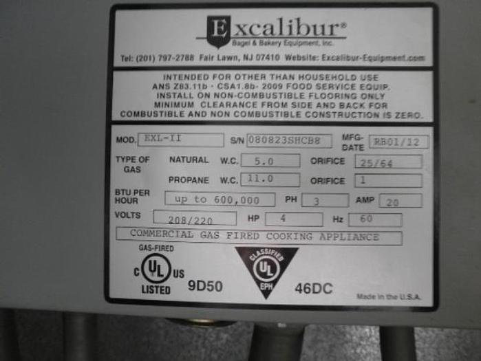Used Excalibur Model EXL-II Double Rack Oven