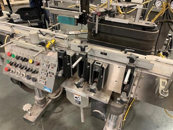 Used Accraply model 5005WA Top and Wraparound labeler