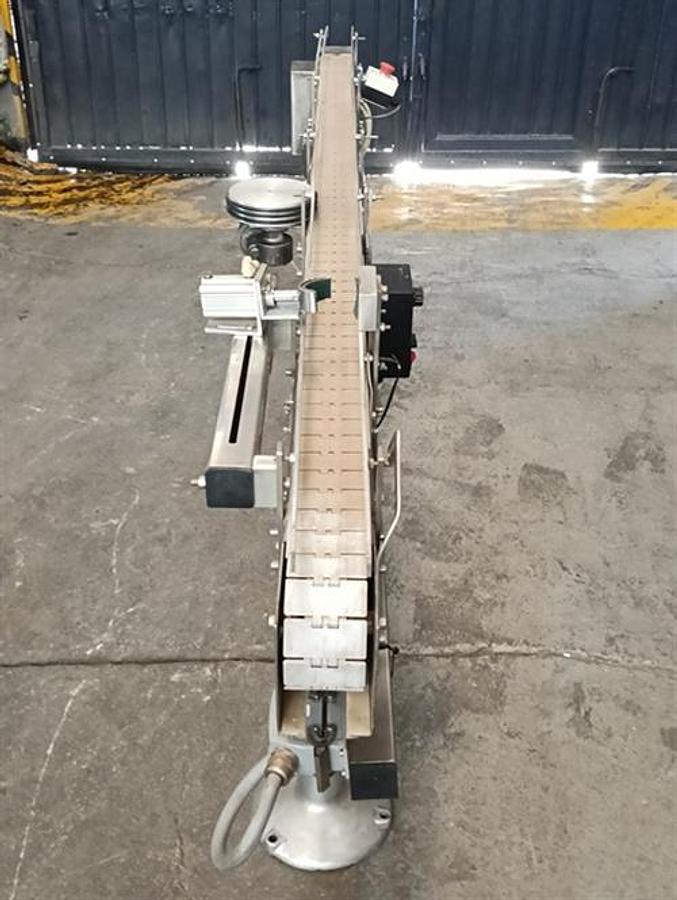 Used Stainless steel flat top chain  conveyor