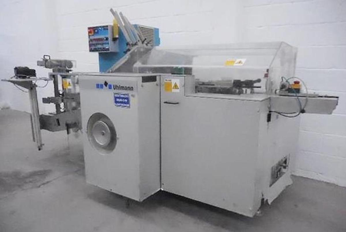 Used Uhlmann model C100 horizontal cartoner.